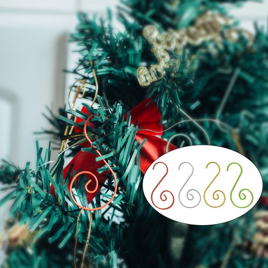 Gordijnclips - Metalen Clips Met S-haken - Voor Het Ophangen Van Gordijnen Schilderijen Woonaccessoires Voor Kerstfeestjes Feestdagen En Decoraties Zilver 30 Stuks