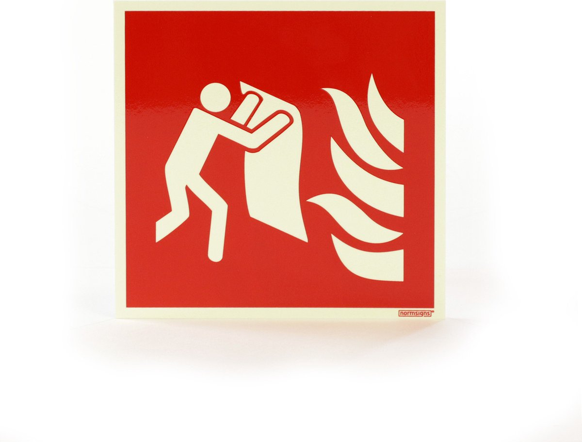 Blusdeken pictogram fotoluminescerend & zelfklevend