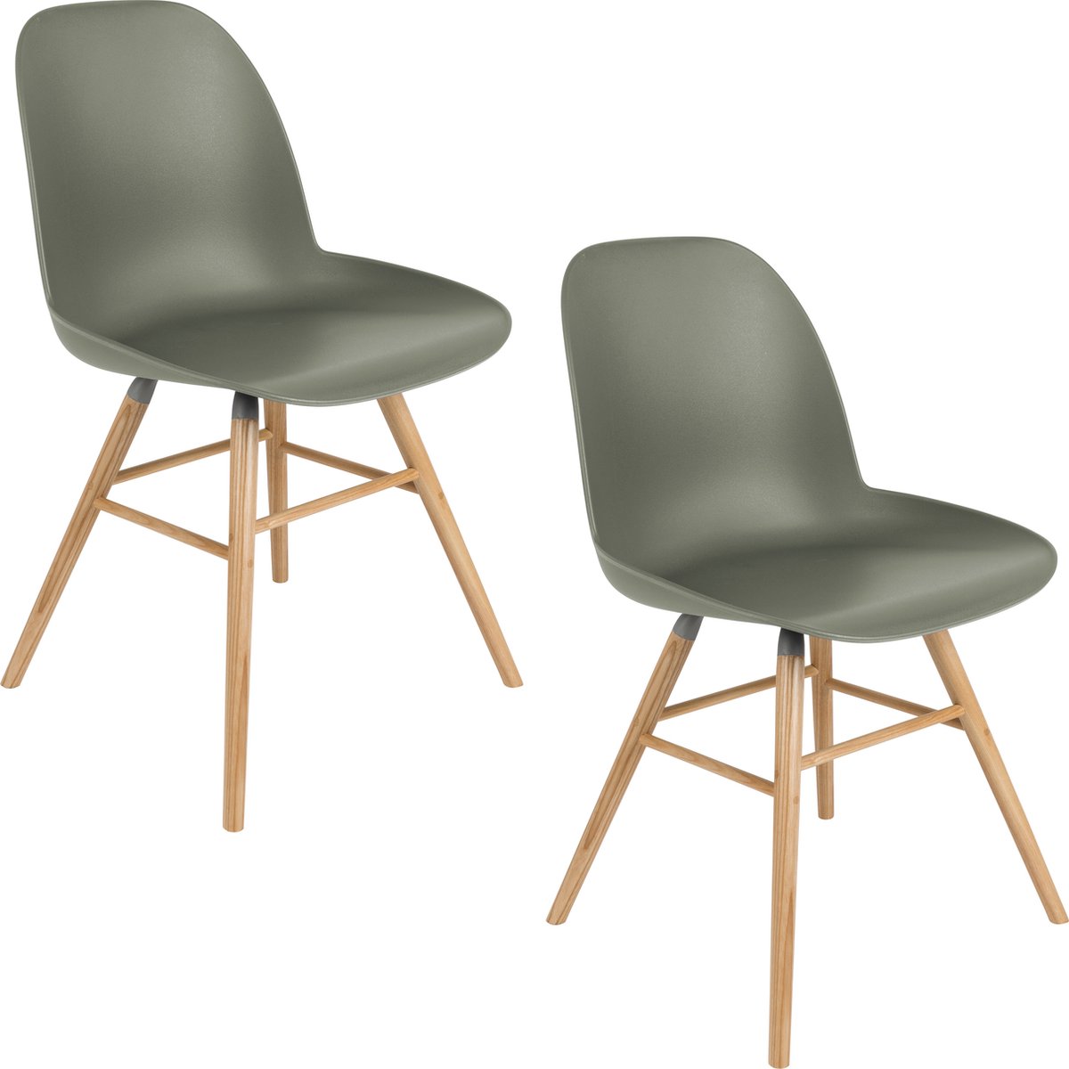 Zuiver Albert Kuip Eetkamerstoelen Groen - Set van 2