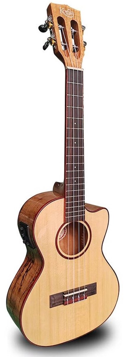 Korala UKT-830-CE Arched Back Tenor ukulele Semi akoestisch