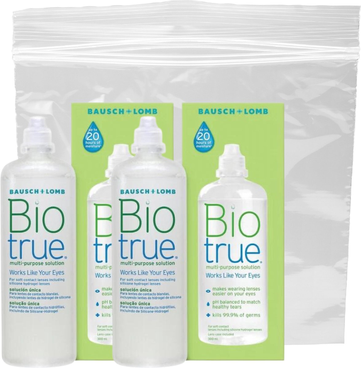 Goedkoopste BioTrue reisverpakking 2x60ml [alles-in-één verzorgingssysteem] [zachte lenzen]