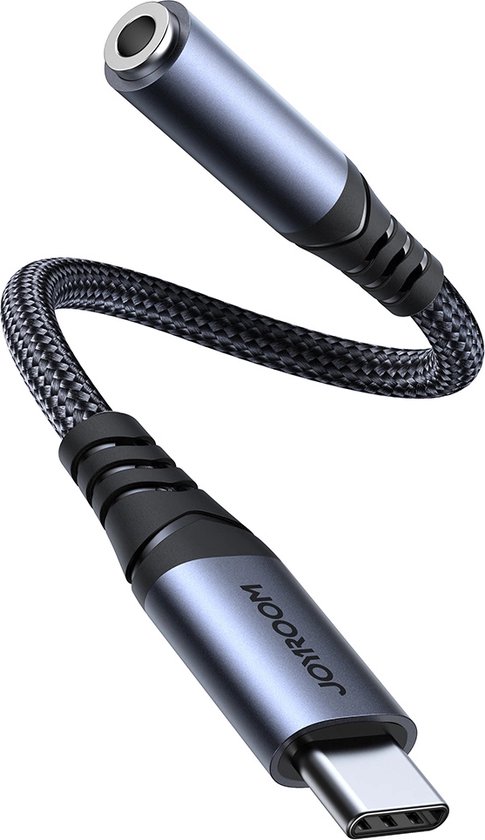 Joyroom Audio adapter USB-C naar 3.5mm - Zwart