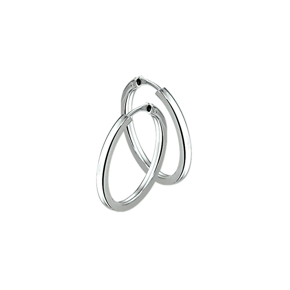 Boucles D'oreilles Pendantes En Argent Massif 925 - Symbole Infini, Hauteur 4.8 Cm, 2 G