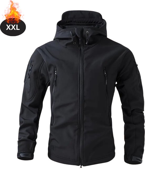 Bovista Combinaison de ski - Pantalon de ski - Veste de ski - Combinaison de ski - Sports d'hiver - Homme - Hiver - Polaire chaude - Zwart - Taille XXL