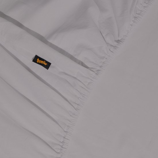 Superieur Hoeslaken - 140x200 cm - Grijs - 100% katoen van Utopia Bedding — afbeelding 3
