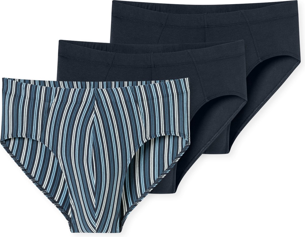 Schiesser Slip Heren - 3 stuks - Organic Cotton - meerkleurig gestreept - 95/5