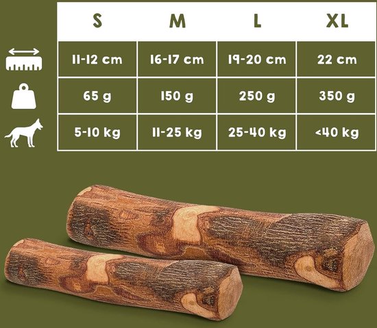 Treaby – Olijfhout hond kauwen Large Size, natuurlijk langdurig hondenspeelgoed, olijftak kauwstok voor honden, helpt om de tandgezondheid te behouden, Geschikt voor puppies. Alle rassen en maten