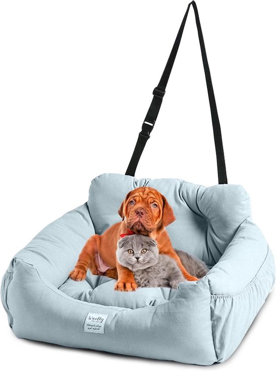 Matsofamic Hondenautostoeltje voor kleine honden en middenconsole-stoel, huisdierverhoger voor puppy (donkergrijs Matsofamic Hondenautostoeltje voor kleine honden en middenconsole-stoel, huisdierverhoger voor puppy (donkergrijs