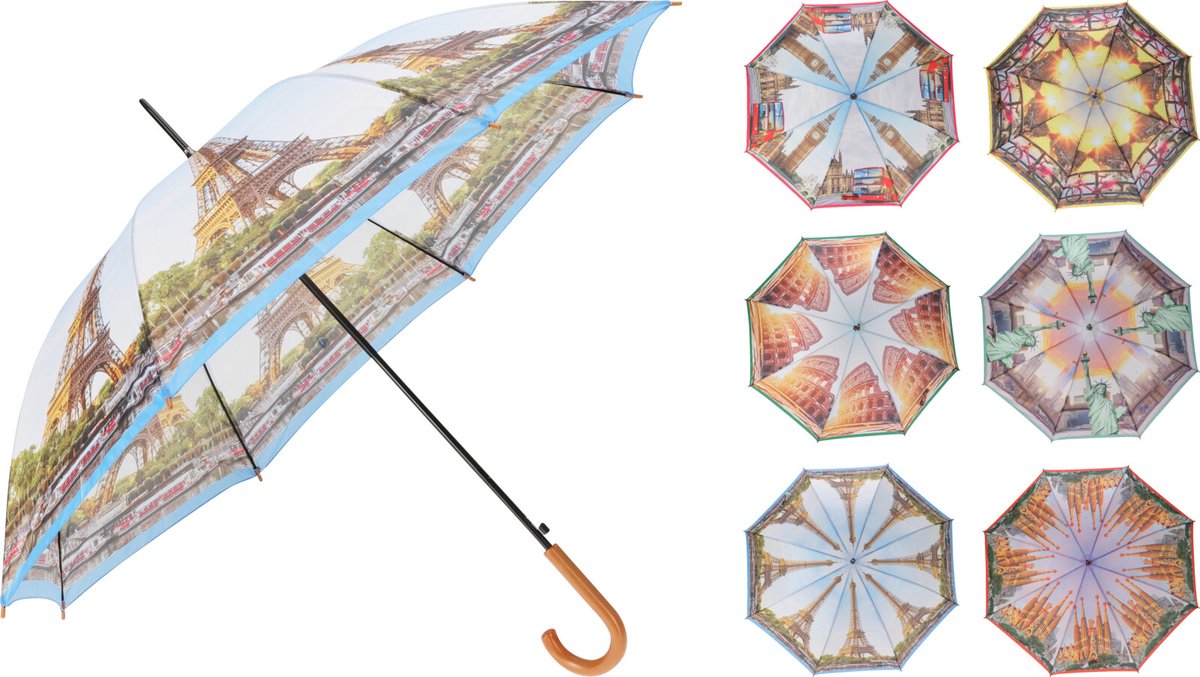 Paraplu steden 6ass design