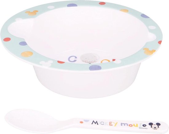 Ontbijtset Mickey Mouse (Kom en Lepel) van Disney — afbeelding 2