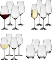 Verre à vin et verre à vin Voice Basic, Set de 16