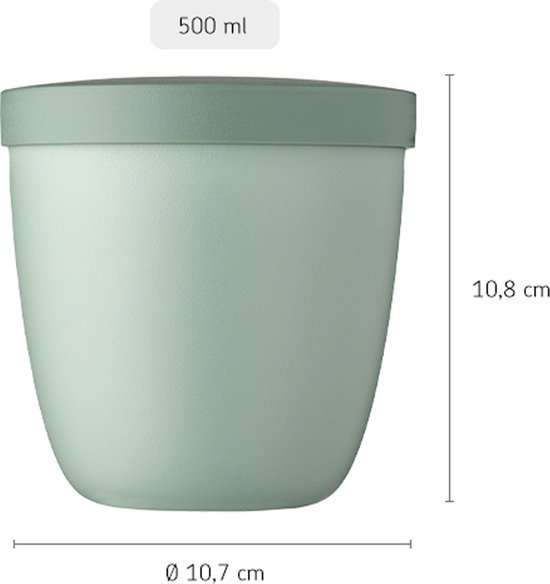 Mepal - Ellipse Snack Pot 500 ml - Blue Nordique