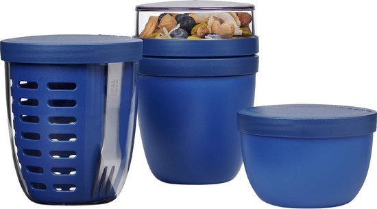 Mepal Lunchbox Ellipse Duo Donkerblauw kopen