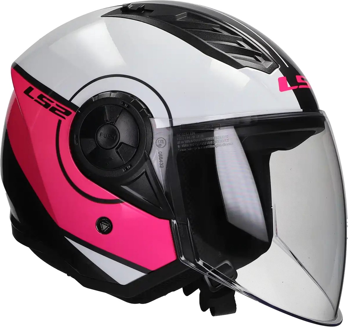 LS2 Helm Airflow II Cover OF616 wit / roze maat M