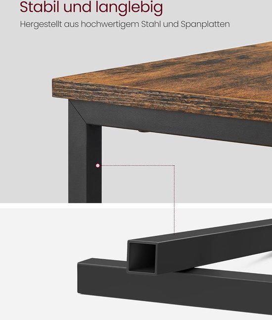 VASAGLE bijzettafel met stekkerdoos | SONGMICS THUIS
