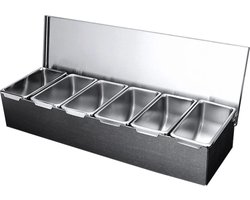 Vostara - Garneerset - Garneer Set Keuken - Garneerset Chef Kok - Aanrecht Organizer - Kruiden Organizer - Keuken Organisatie - Keuken Opslag - Keuken - Bakjes - 450ML - 6 Compartimenten garneer set Vostara - Garneerset - Garneer Set Keuken - Garneerset Chef Kok - Aanrecht Organizer - Kruiden Organizer - Keuken Organisatie - Keuken Opslag - Keuken - Bakjes - 450ML - 6 Compartimenten garneer set
