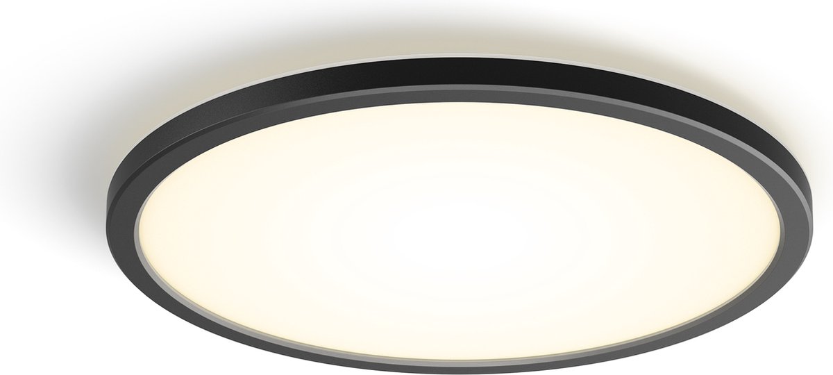 Philips Hue Tento plafondlamp - warmwit licht - rond - zwart - Ø30 cm — afbeelding 2
