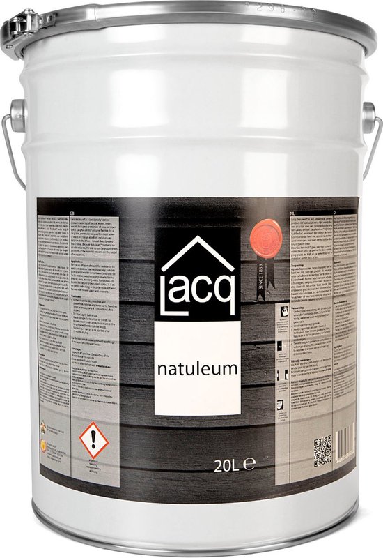 Lacq Natuleum - Beits - 20 ltr - Duurzaam - Voor buiten - Donkerbruin tot bijna zwart van kleur