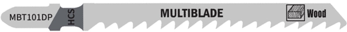 Multiblade Decoupeerzaagblad HCS MBT101DP Hout 100mm