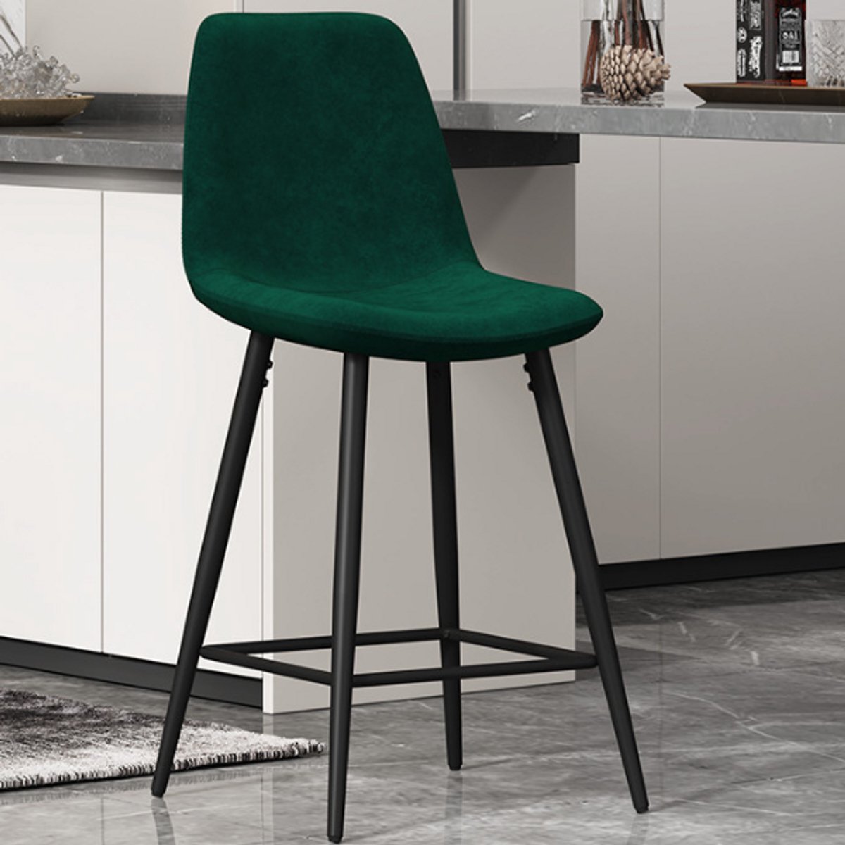 Rousseau Counterstoel 'Boy' Fluweel Groen