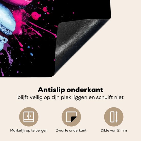 KitchenYeah® Protection plaque induction 74x48 cm - 3-2-12 - Protege plaque de cuisson - Couvre plaque induction - Protecteur d'induction - Cuisine