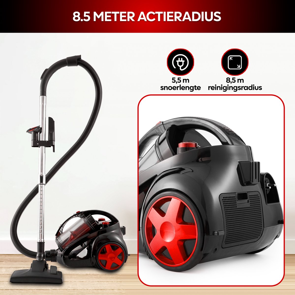 AG3000 AG3000 AG3000 Stofzuiger Zonder Zak - afbeelding 4