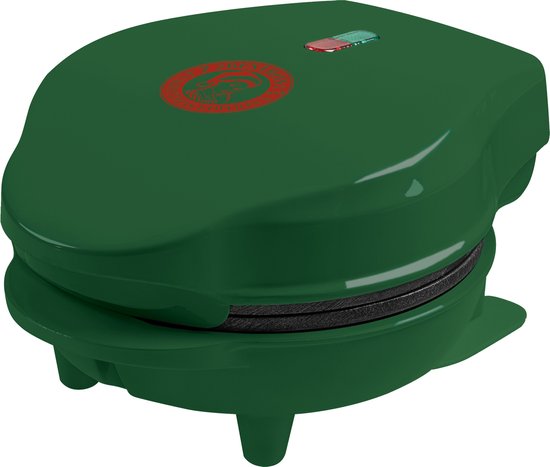 Bestron Mini gaufrier pour gaufres classiques, Petit gaufrier avec revêtement anti-adhésif, Design rétro, 550 Watts, Couleur: rose - Electroménager