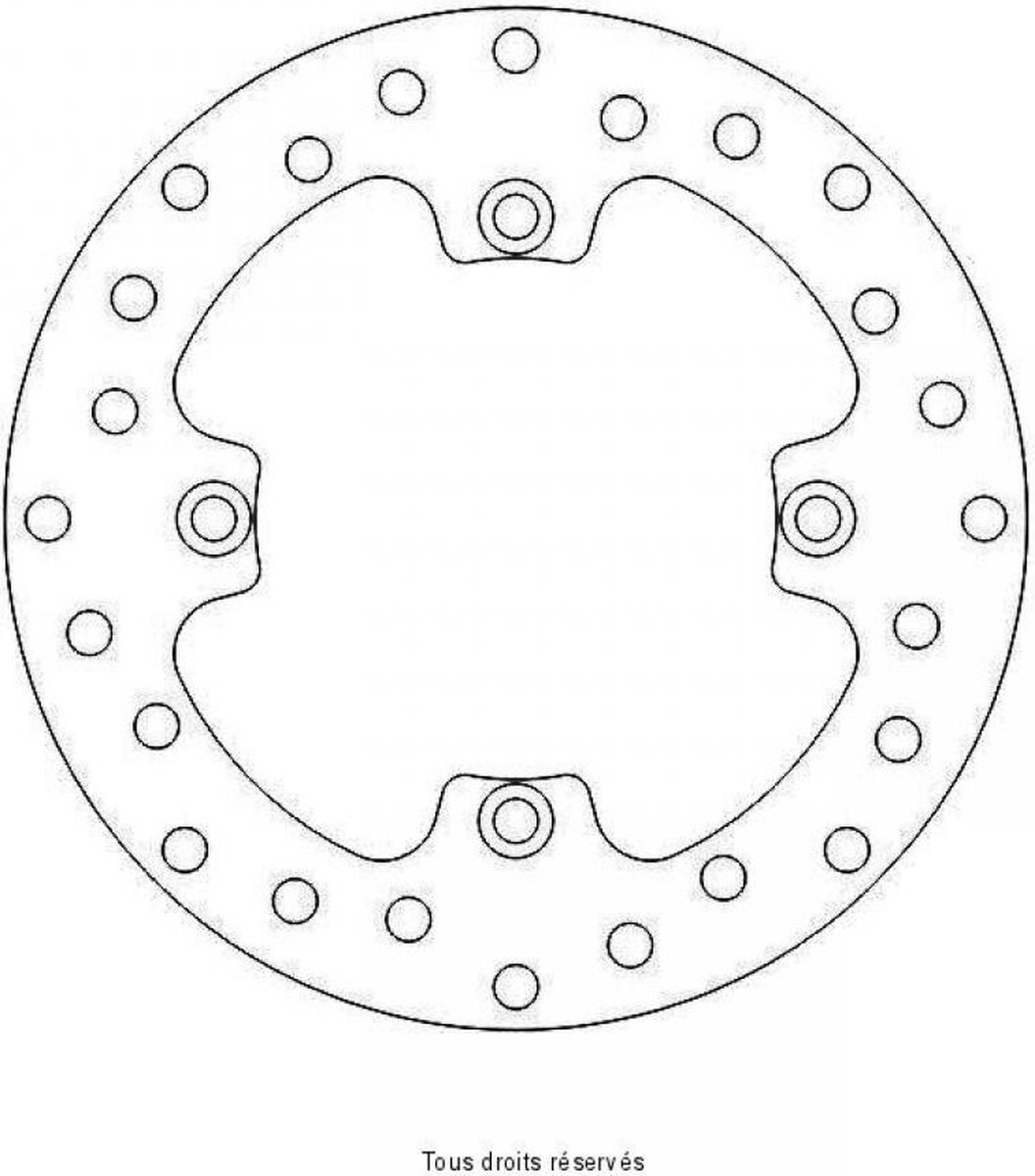 achterremschijf sifam voor motor husqvarna 510 tc 4t 2004 Ø220x112x4mm / ar nieuw