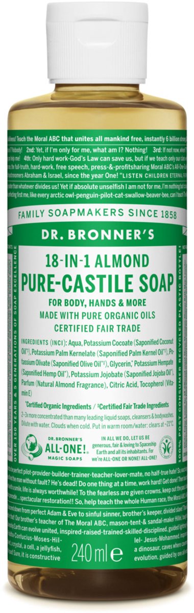 Dr Bronners Almond vloeibare zeep 240 ml