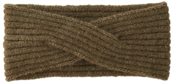 PIECES PCDEBBIE Fascia Invernale In Lana E Cashmere Con Incrocio – Visone Argenteo, Taglia Unica Donna