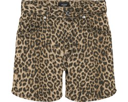 Vero Moda Broek Vmtess Mr Denim Aop Shorts Noos 10329962 Silver Mink/leopard Dames Maat - XS