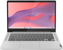 Lenovo IdeaPad IP Slim 3 Chrome 14M868 MediaTek Kompanio 520 Chromebook 35,6 cm (14") Full HD 4 GB LPDDR4x-SDRAM 64 GB eMMC Wi-Fi 6 (802.11ax) ChromeOS Grijs Frans
