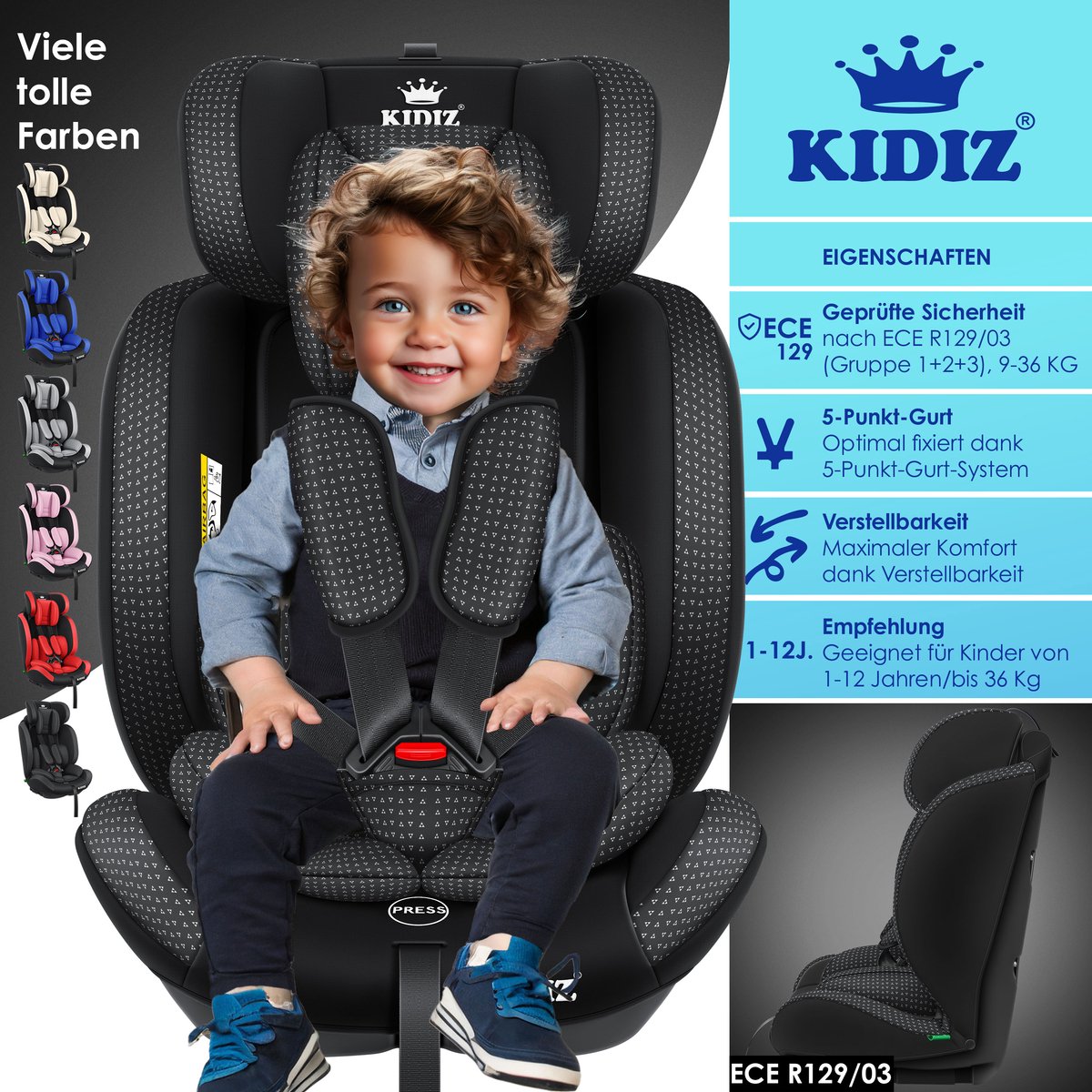 LG KIDIZ kinderautostoeltje - kuip autostoeltje thumbnail 4