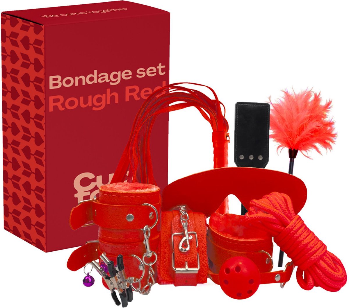 Goedkoopste Cupitoys® Bondage set - Rough Red - 9-delig
