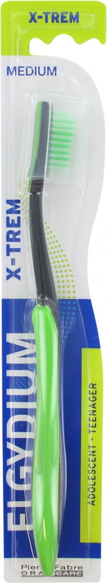 Goedkoopste Elgydium X-TREM Adolescent Tandenborstel Medium (Kleur Groen