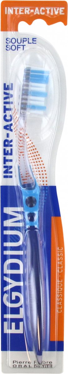 Elgydium Flexibele Inter-Actieve Tandenborstel (Kleur : Blauw)