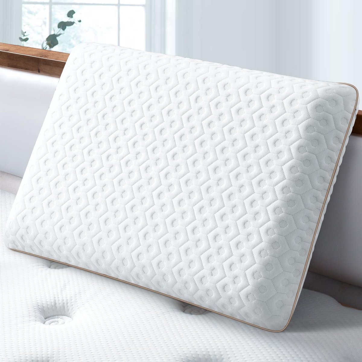 La'Moussawi ® Ergonomisch Gel Traagschuim Hoofdkussen voor Optimale Slaapcomfort en Ondersteuning