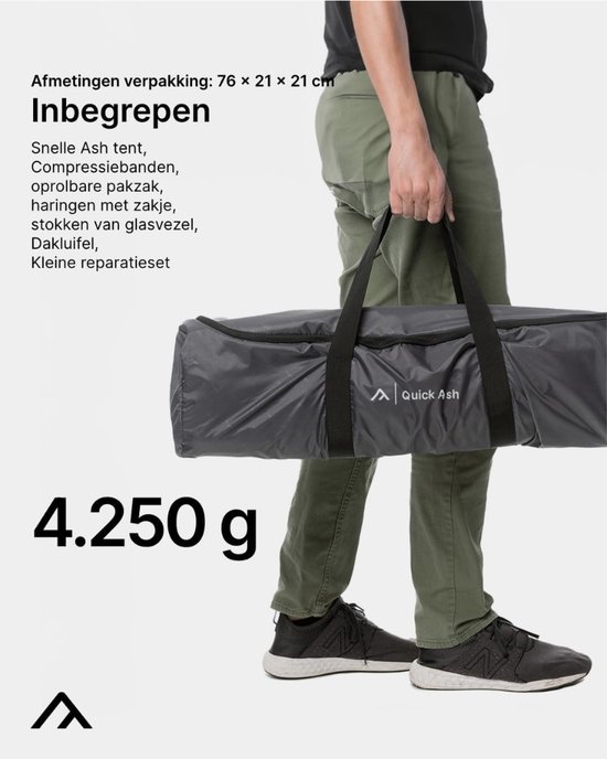 Pop-up Tent voor 2 Personen met Snelle Opbouw - Waterdicht & Compact van POP — afbeelding 2