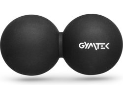 Gymtek® Massagebal, Duoball, Fascia Bal, Lacrosse Bal - 12,6 x 6,3 cm - Zelfmassagebal, Fysiotherapie, Nekpijn