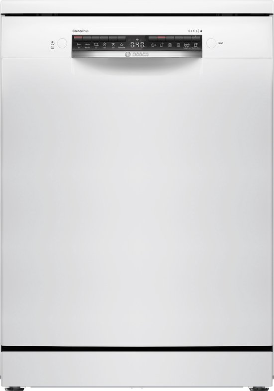 Bosch SMS4EVW08E - Serie 4 - Vrijstaande vaatwasser - 60 cm - Wit - Energielabel B - Home Connect