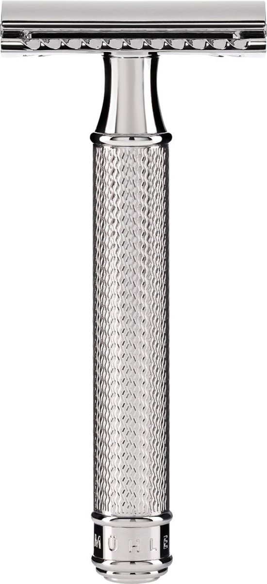 MÜHLE -Scheermes -Double Edge Safety Razor -Klassiek Scheermes - Chroom - Dichte Kam -R89
