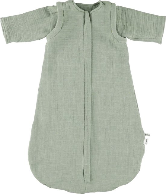 Trixie Slaapzak - Bliss Olive - Tussenseizoenslaapzak Baby - 70cm - Trappelzak - Geschikt voor in de autostoel