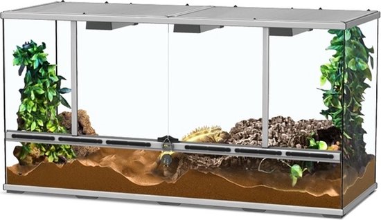 PVC Kweekkast Voor Reptielen In De Winter Reptielen Terrarium Met Kweekdozen Zwart Met Verwarming Pad