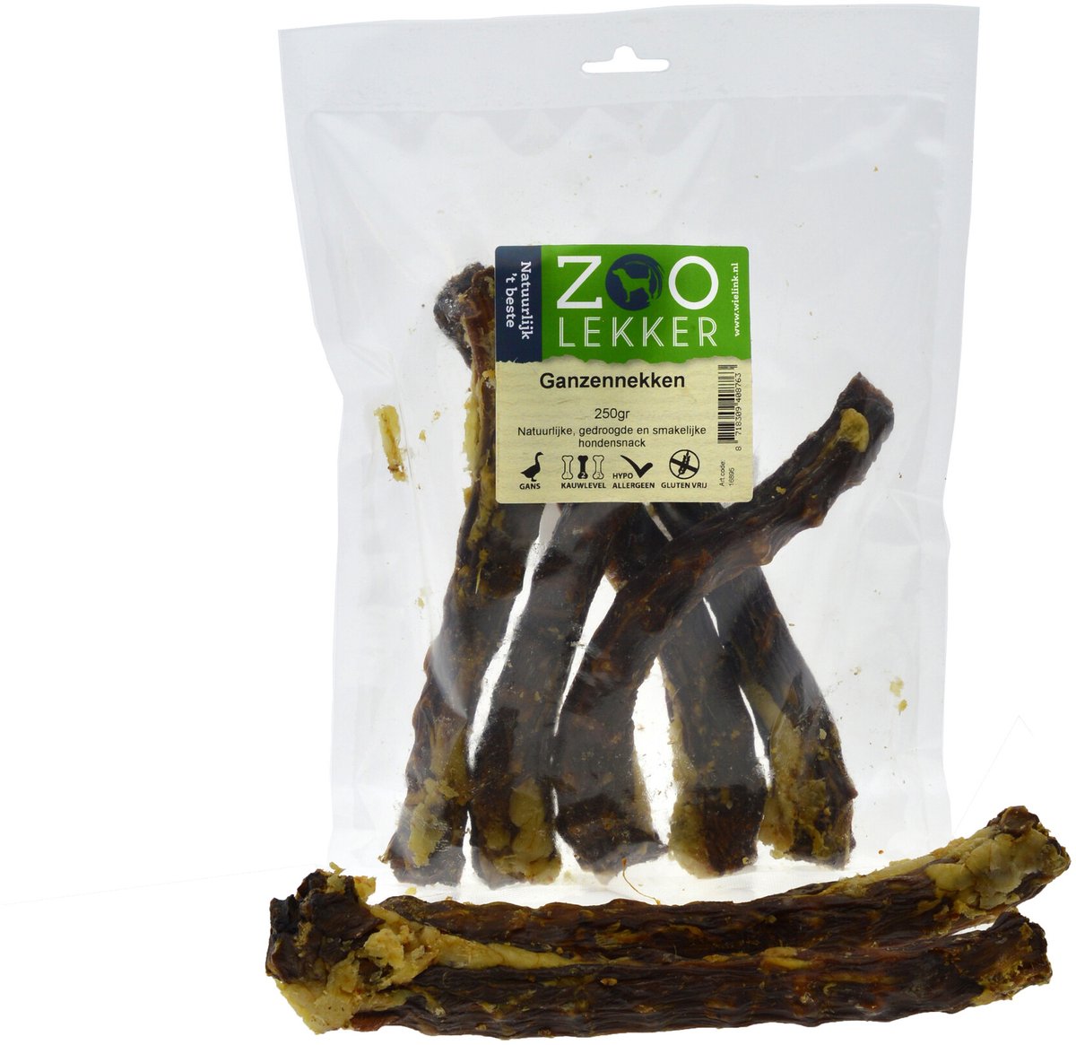 Zoolekker Ganzennekken 250 gram
