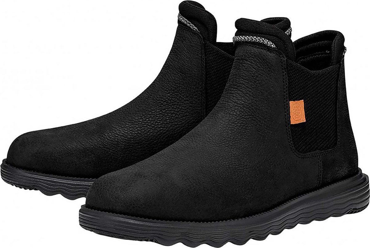 HEYDUDE Branson Chelsea boots zwart Leer - Maat 45