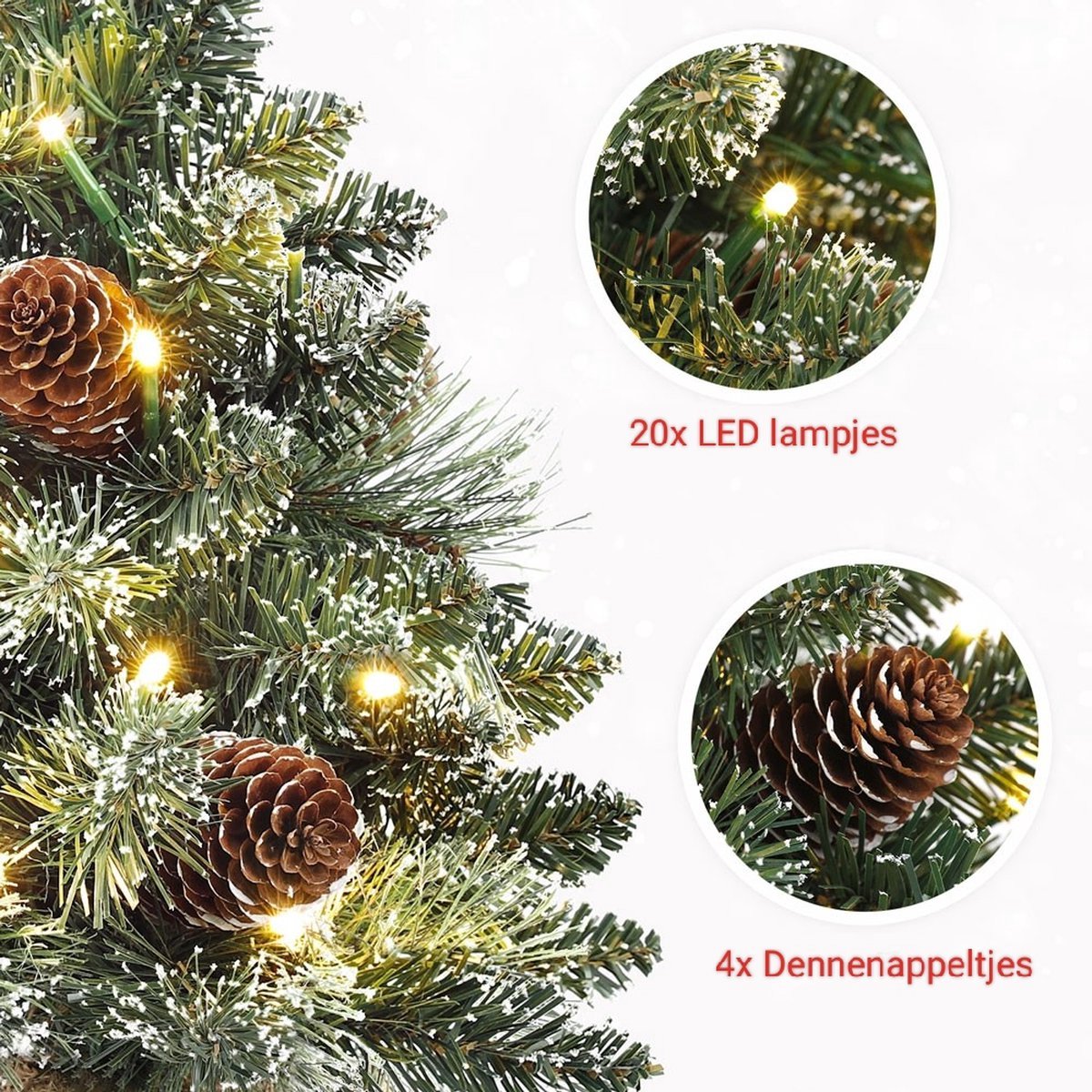 Infinity verlichting kerstboom multi 393 LED - Lumineo