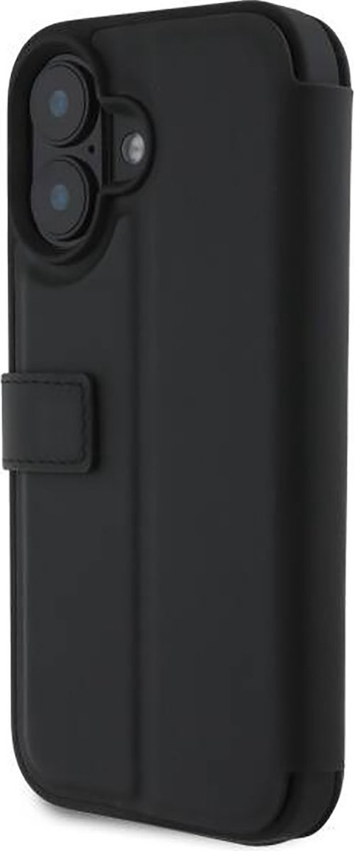 Mercedes-Benz Bookcase hoesje geschikt voor iPhone 16 - Effen Zwart - Leer van Merkloos — afbeelding 4