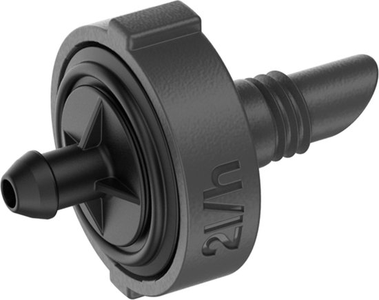 Drukregelende Gardena Micro-Drip einddruppelaar 4,6 mm, 2 l/u, zelfreinigend, 10 stuks voor potplanten