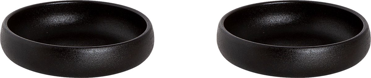 Maastricht Porselein - Universe - Schaal - Kom - 2 stuks - 20 cl - ø 11,5 cm - Zwart - Porselein - Bordenset