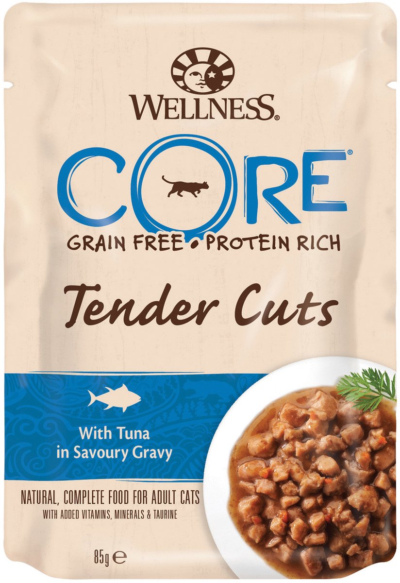 Wellness Core Kattenvoer Tender Cuts Tonijn 85 gr
